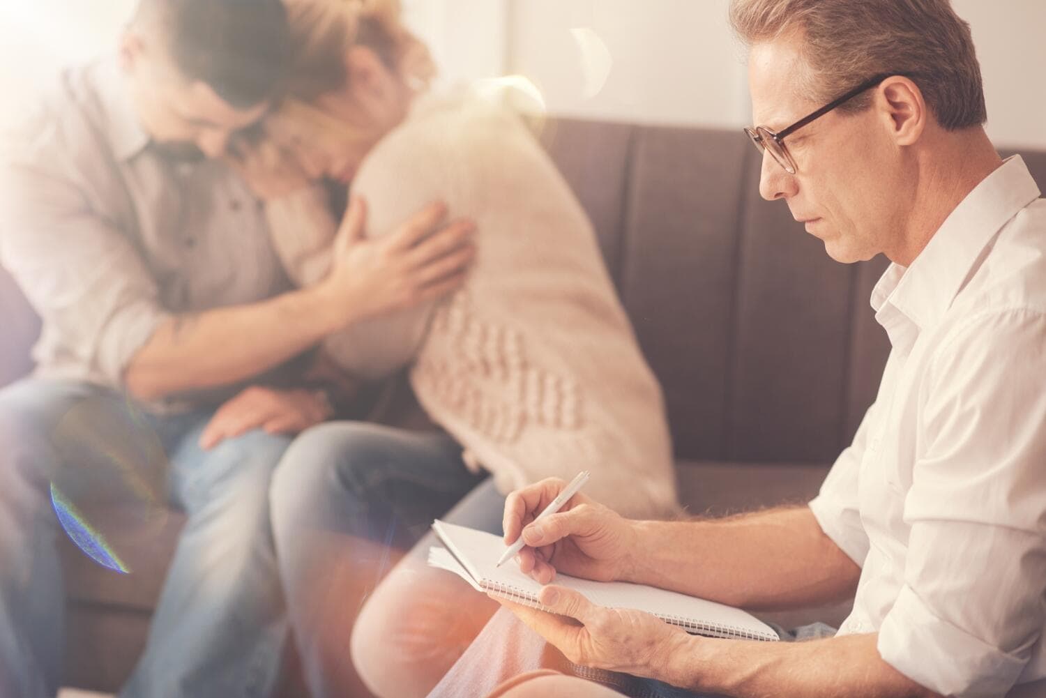 crying couple in therapy crying couple in therapy